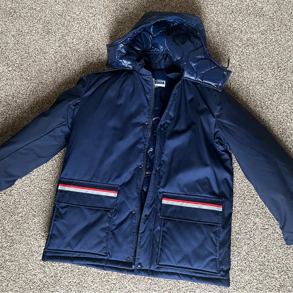 Vintage USPS Carrier Collection Men’s Large Insulated Jacket w/ Detachable Hood
